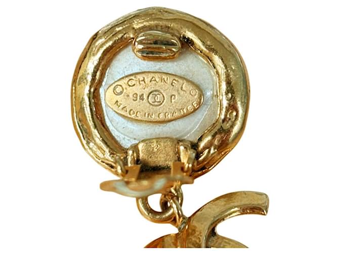 Timeless Orecchini Chanel Coco Mark Vintage Swing D'oro - vista 4