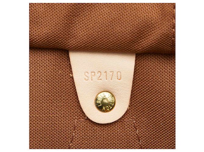 Bolsa de mão Speedy 30 Monograma Louis Vuitton Marrom - vista 10