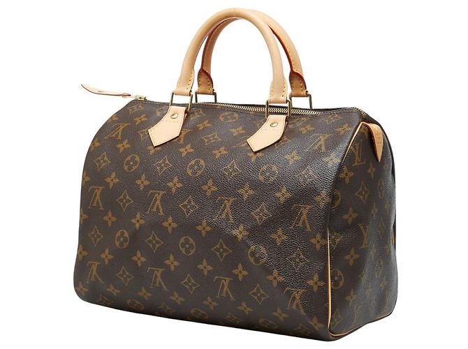 Bolsa de mão Speedy 30 Monograma Louis Vuitton Marrom - vista 2