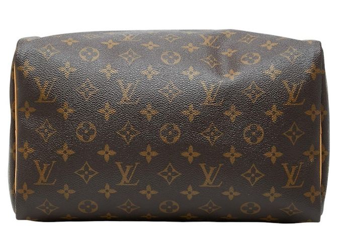 Bolsa de mão Speedy 30 Monograma Louis Vuitton Marrom - vista 3