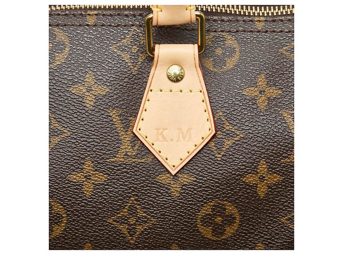 Bolsa de mão Speedy 30 Monograma Louis Vuitton Marrom - vista 4