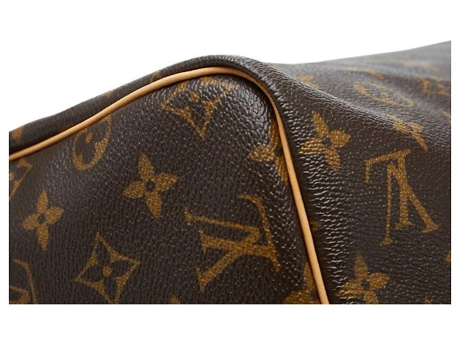 Bolsa de mão Speedy 30 Monograma Louis Vuitton Marrom - vista 7