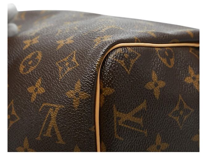 Bolsa de mão Speedy 30 Monograma Louis Vuitton Marrom - vista 8