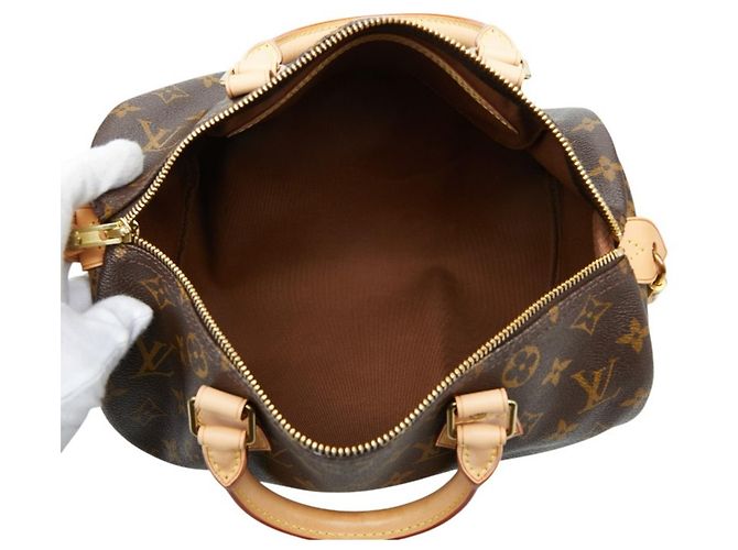 Bolsa de mão Speedy 30 Monograma Louis Vuitton Marrom - vista 9