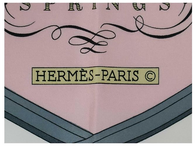 Hermès Hermes Carré 90 Seta multicolore 90 x 90 Rosa - vista 2