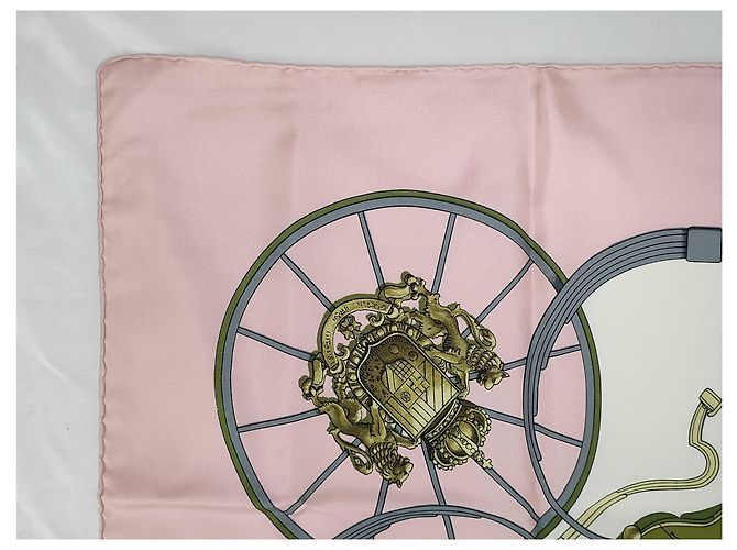 Hermès Hermes Carré 90 Seta multicolore 90 x 90 Rosa - vista 3