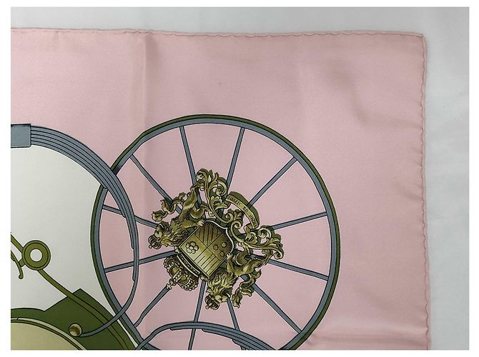 Hermès Hermes Carré 90 Seta multicolore 90 x 90 Rosa - vista 4