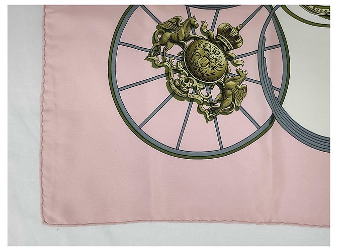 Hermès Hermes Carré 90 Seta multicolore 90 x 90 Rosa - vista 5