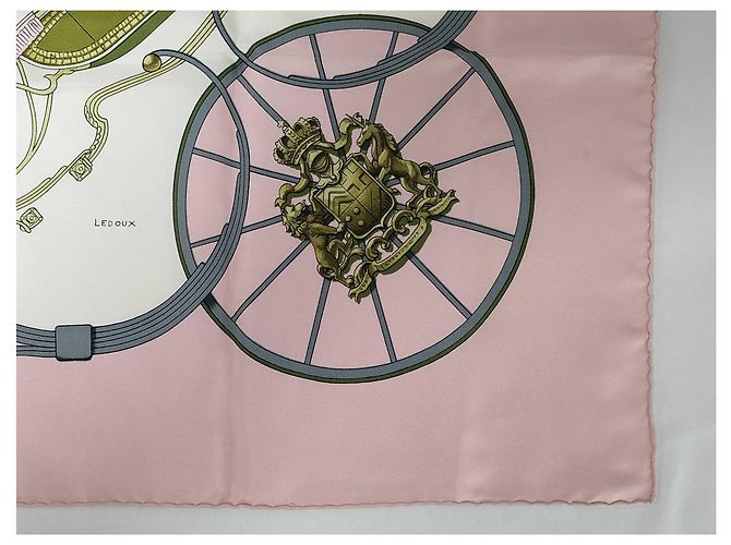 Hermès Hermes Carré 90 Seta multicolore 90 x 90 Rosa - vista 6