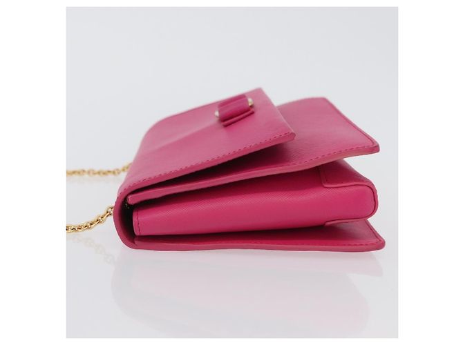 Salvatore Ferragamo Vala Chain Leather Rosa - vista 4