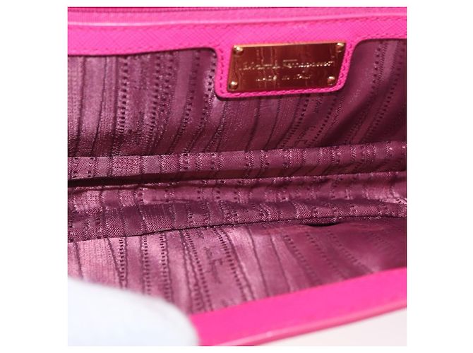 Salvatore Ferragamo Vala Chain Leather Rosa - vista 5