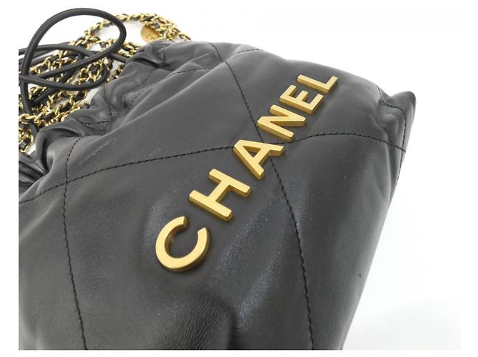 Borsa Chanel 22 Line MINI AS3980 Nero - vista 4