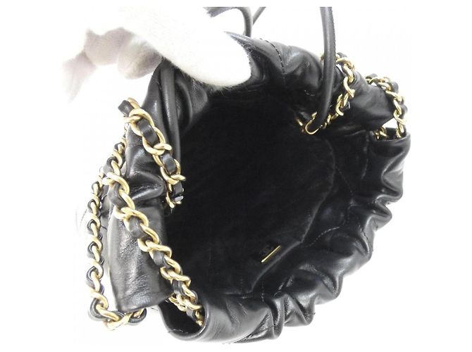 Borsa Chanel 22 Line MINI AS3980 Nero - vista 9