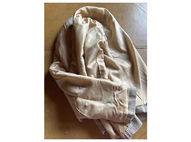 Céline Spencer o Giacca Corta Scozzese CELINE! Giallo Bianco sporco Bronzo Lavanda Blu chiaro - vista 6