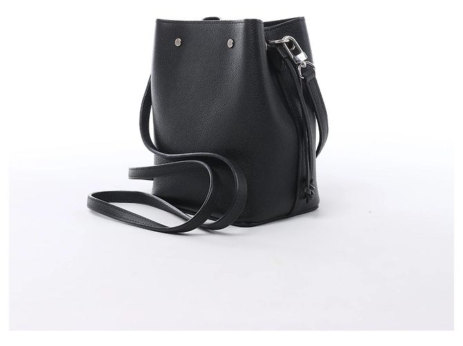 Bucket Borsa a tracolla Louis Vuitton LockMe in nero - vista 3