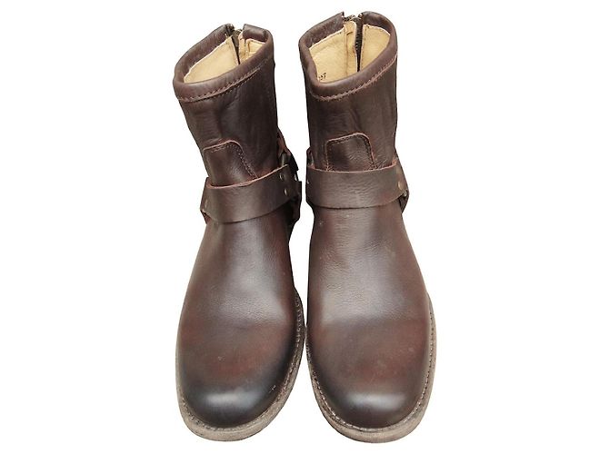 Botines Frye modelo Phillip Harness, estado nuevo Castaño - vista 3