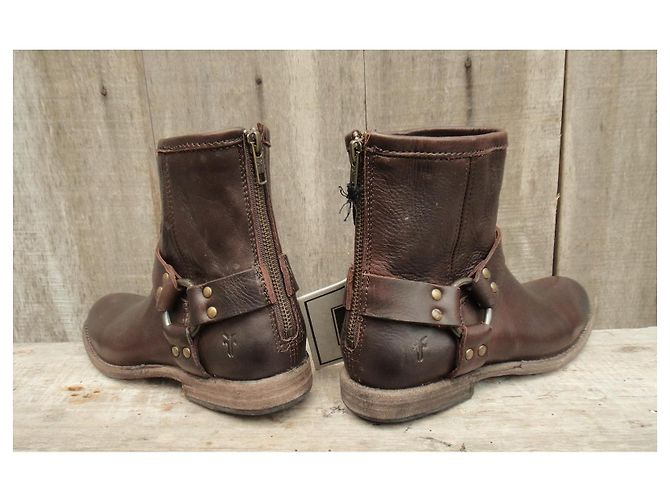 Botines Frye modelo Phillip Harness, estado nuevo Castaño - vista 4