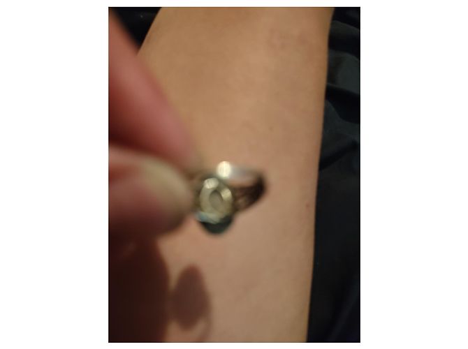Autre Marque Bague Cameo Vintage Marron Blanc - vue 4