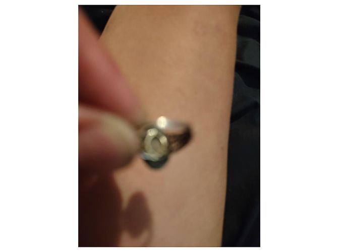 Autre Marque Bague Cameo Vintage Marron Blanc - vue 8