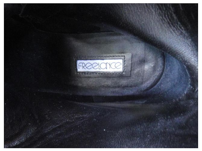 Free Lance Botines de cuero negros con hebilla - vista 10