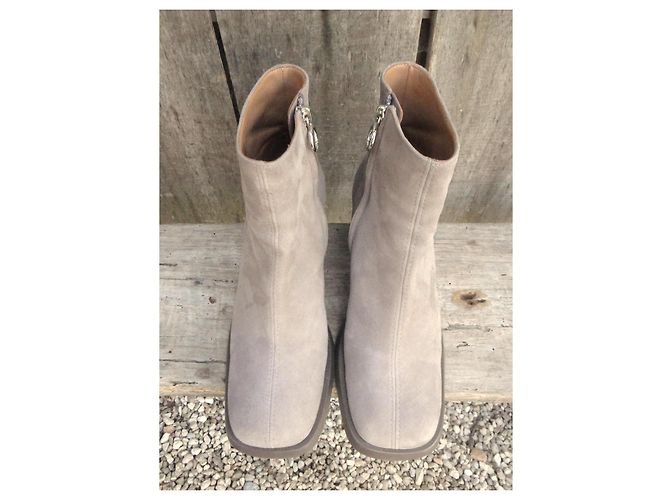 Botines Free Lance de ante Gris - vista 5