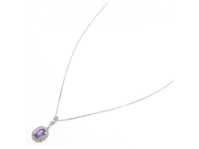 Autre Marque Collana in zaffiri e diamanti Au750 Argento - vista 2