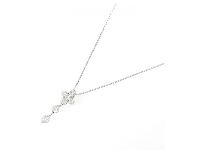 Autre Marque Collana a fiore in platino e diamanti Argento - vista 2