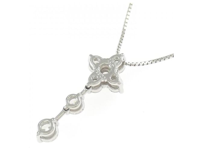 Autre Marque Collana a fiore in platino e diamanti Argento - vista 4
