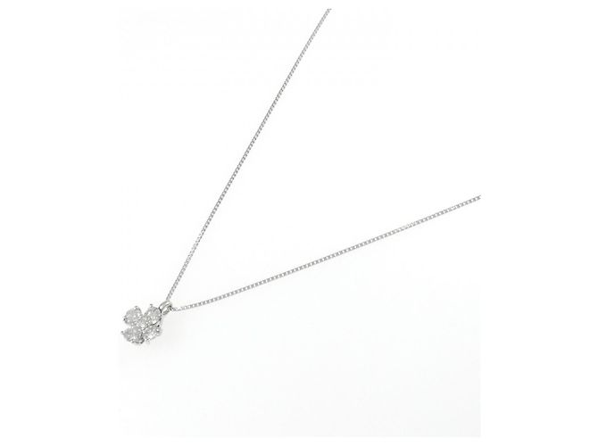 Autre Marque Collana a fiore in platino e diamanti Argento - vista 2