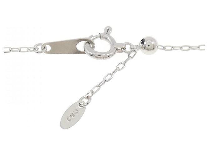 Autre Marque Platinum Diamond Necklace Silvery - view 5