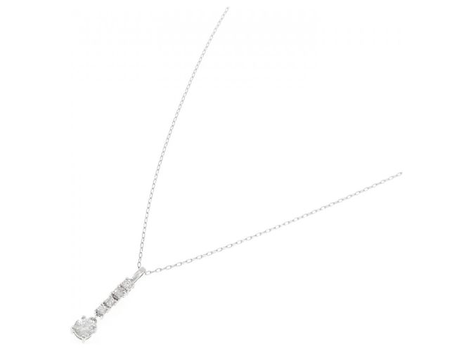 Autre Marque Collana con Diamanti Pt900/Pt850 Argento - vista 2