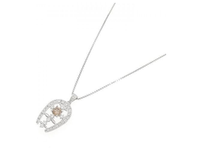 Autre Marque Collana di Diamanti PT900 PT850 Argento - vista 2