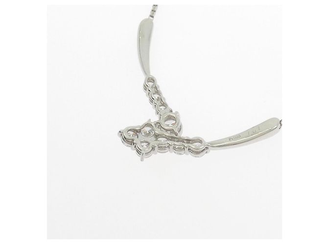 Autre Marque Collana di Diamanti Pt900 Pt850 Argento - vista 4