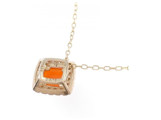 Autre Marque Collar de Ágata y Diamante Au750 Rosa - vista 4