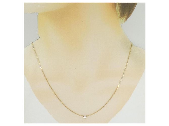 Autre Marque Colar de diamante Au750 Dourado - vista 6