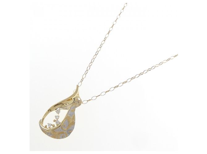 Autre Marque Collana con pendente in Au750 e diamante D'oro - vista 2