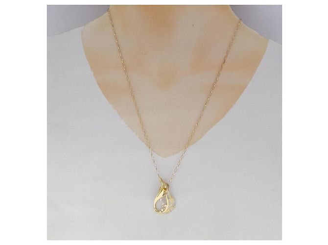 Autre Marque Collana con pendente in Au750 e diamante D'oro - vista 6