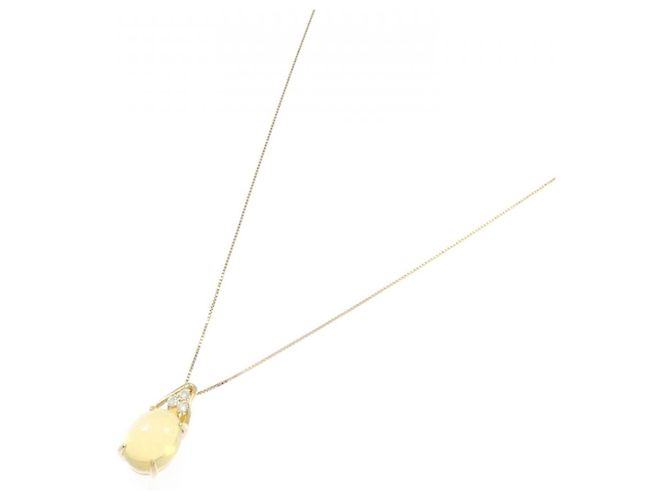 Autre Marque Collana in Oro Au750 con Opale e Diamante D'oro - vista 2