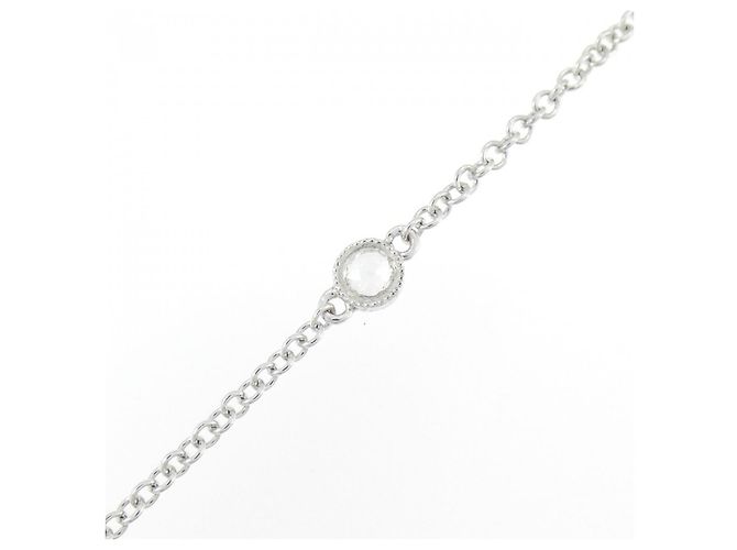 Autre Marque Collana Flower in Diamanti Au750 Argento - vista 4