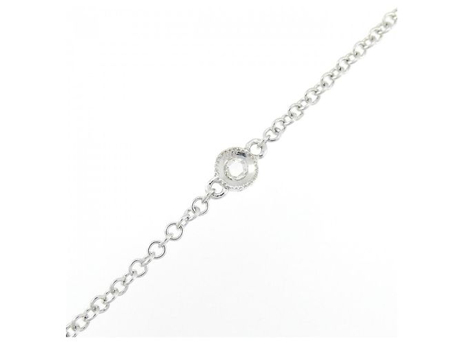 Autre Marque Collana Flower in Diamanti Au750 Argento - vista 6