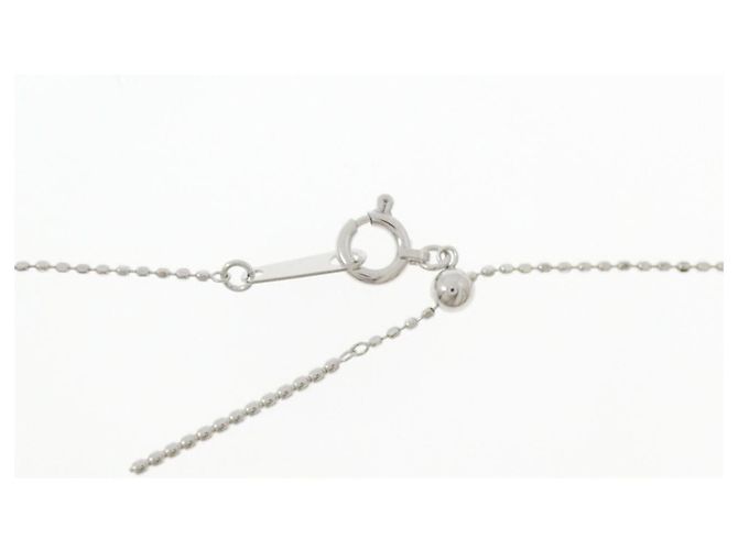Autre Marque Collana in oro bianco Pt900 Au750 e diamanti Argento - vista 5