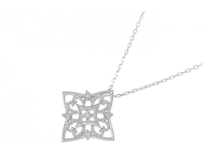 Autre Marque Collana in oro bianco 10K e diamanti Argento - vista 3