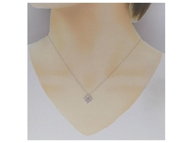 Autre Marque Collana in oro bianco 10K e diamanti Argento - vista 6