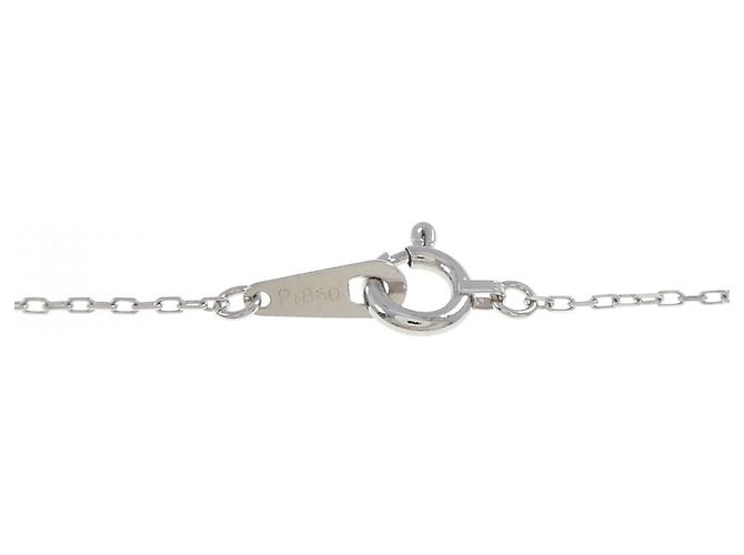 Autre Marque Collana a nastro in platino e diamanti Argento - vista 5