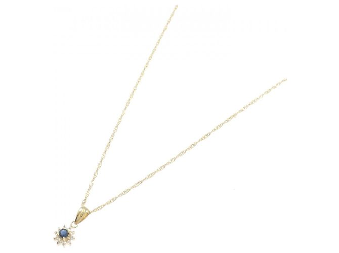 Autre Marque Collana in zaffiri e diamanti Au750 D'oro - vista 2