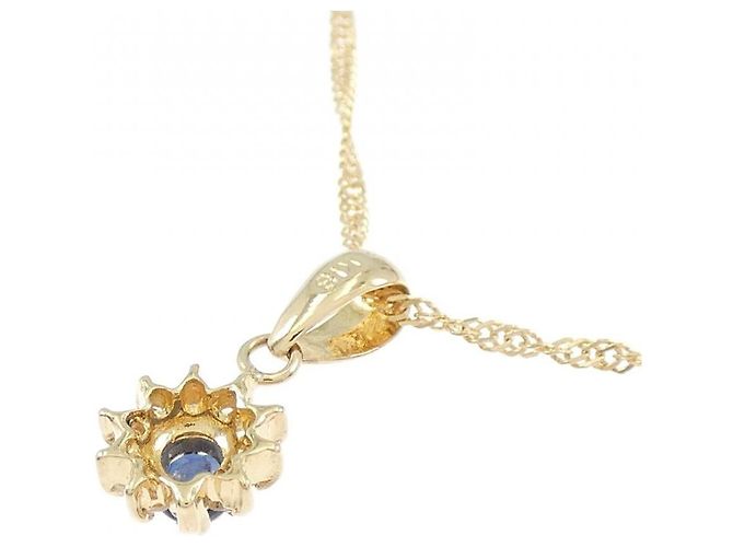 Autre Marque Collana in zaffiri e diamanti Au750 D'oro - vista 4