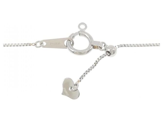 Autre Marque Collana in Spinello e Diamante Pt950/Pt850 Argento - vista 5
