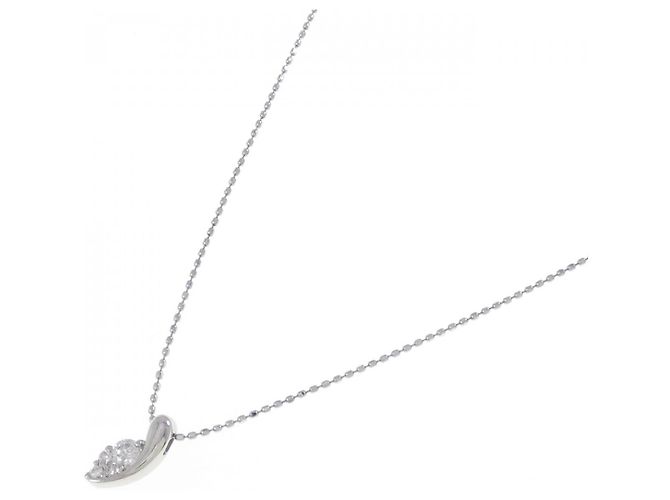 Autre Marque Colar de platina e diamantes Prata - vista 2