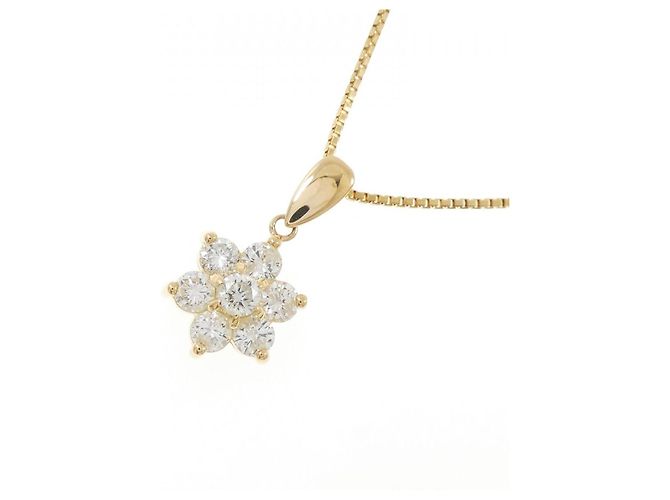 Autre Marque Collana Fiore in Diamanti Au750 D'oro - vista 3