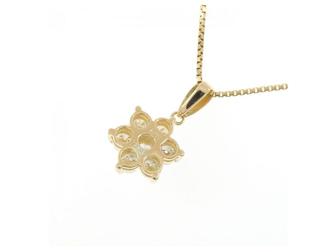 Autre Marque Collana Fiore in Diamanti Au750 D'oro - vista 4